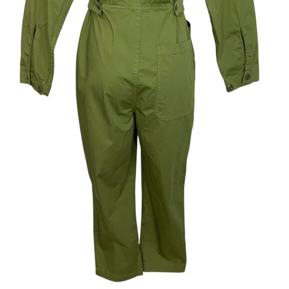 Alex Mill Standard Straight Leg Jumpsuit XS Army Green NEW - Picture 11 of 13